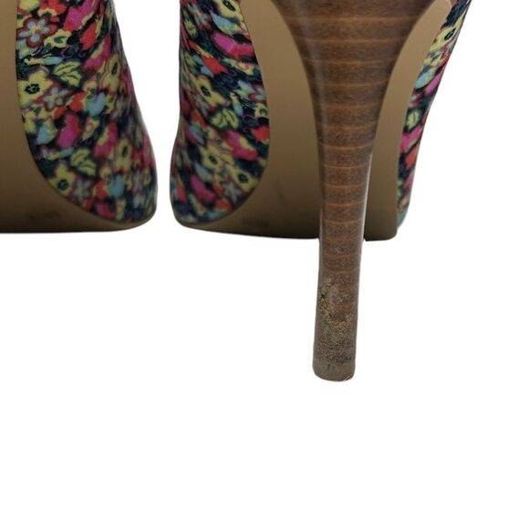 Jessica Simpson Floral Pumps Closed Toe High Heels Stilettos with Flowers Cute - Picture 6 of 9